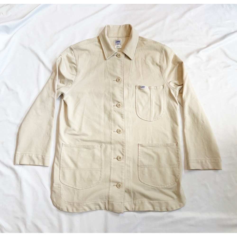 Lee Layers Chore Jacket Utility Women's Size XS Light Cream Color